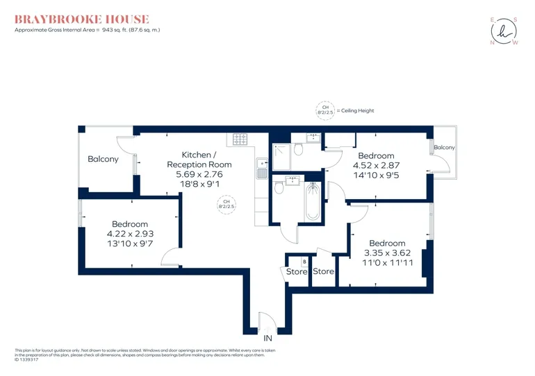 Floorplan 1 for 41 Denmark Road London NW6