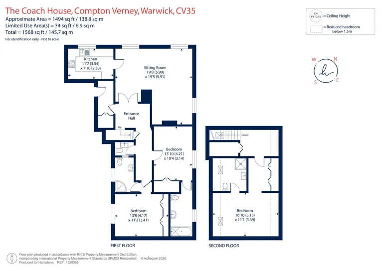 Floorplan 1 for The Coach House Compton Verney CV35
