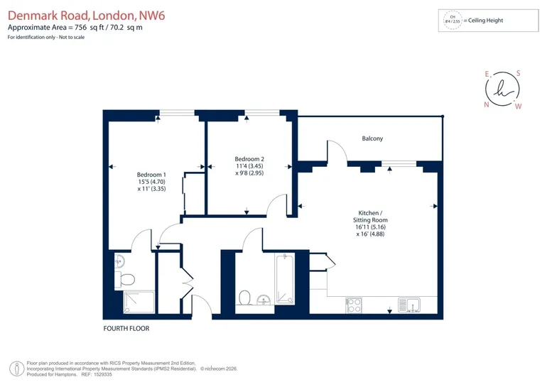 Floorplan 1 for 41 Denmark Road NW6