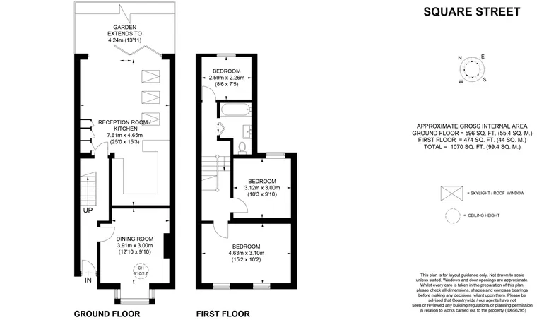 Floorplan 1 for Squarey Street London SW17
