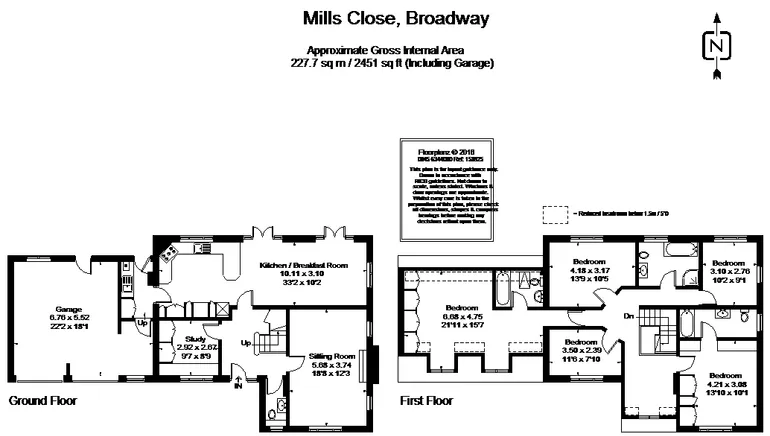 Floorplan 1 for Broadway, Worcestershire, WR12 7RB