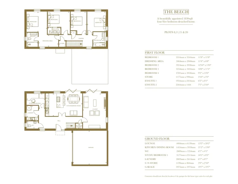 Floorplan 1 for The Residences at Eastwood Park, Falfield, GL12