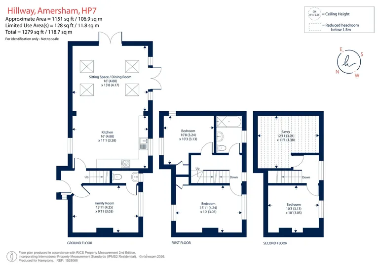 Floorplan 1 for Hillway, Amersham, HP7