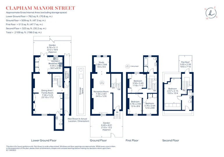 Floorplan 1 for Clapham Manor Street, London, SW4