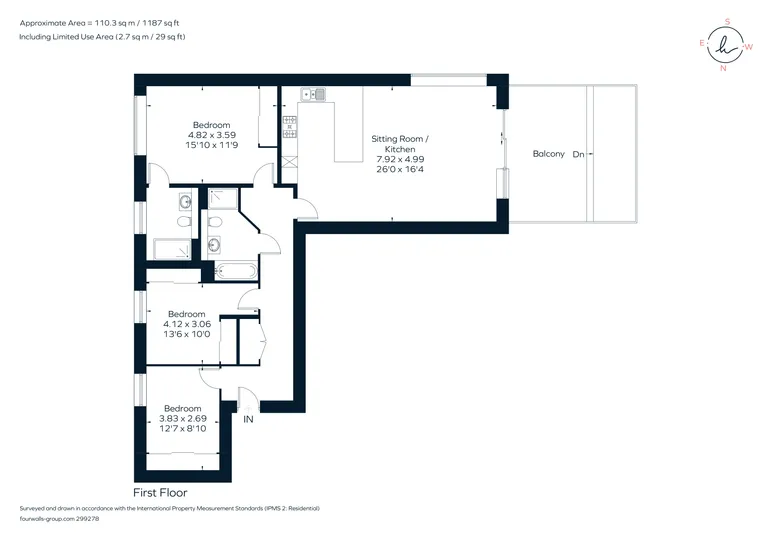 Floorplan 1 for Cape Cross House Newbury RG14