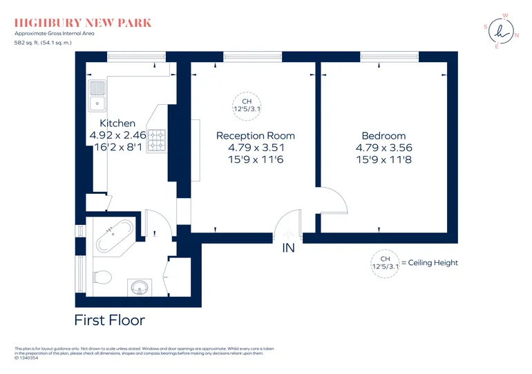 Floorplan 1 for Highbury New Park London N5