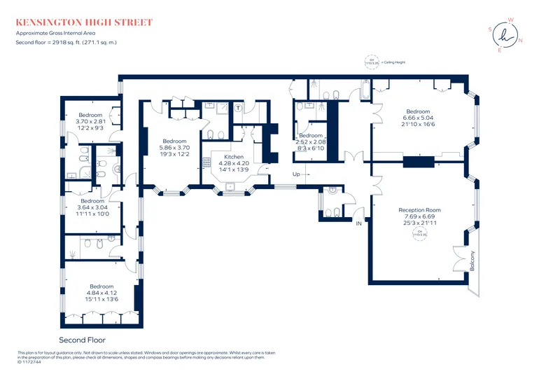 Floorplan 1 for Kensington Road London W8
