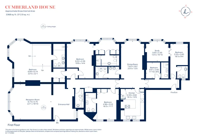 Floorplan 1 for Kensington Road London W8