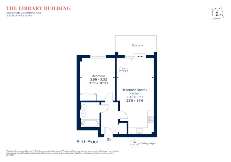 Floorplan 1 for St. Luke's Avenue Clapham SW4