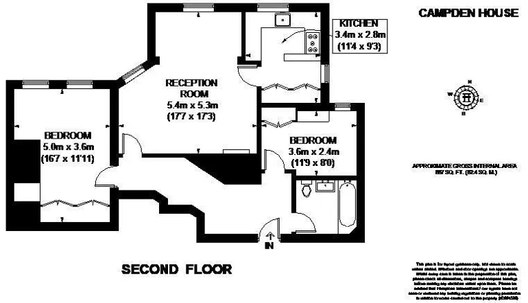 Floorplan 1 for Sheffield Terrace London W8