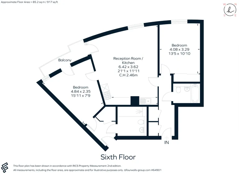 Floorplan 1 for Deals Gateway, London, SE13