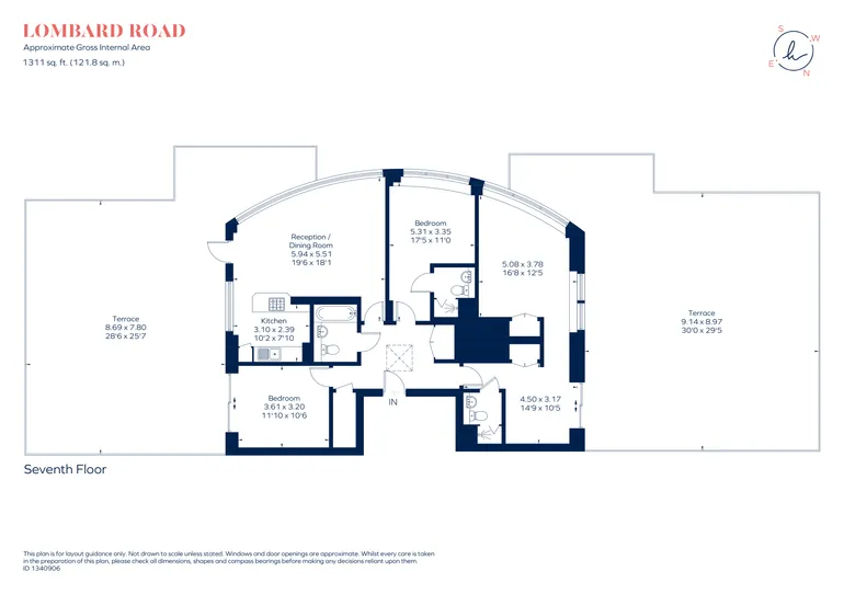 Floorplan 1 for 18 Lombard Road, London, SW11