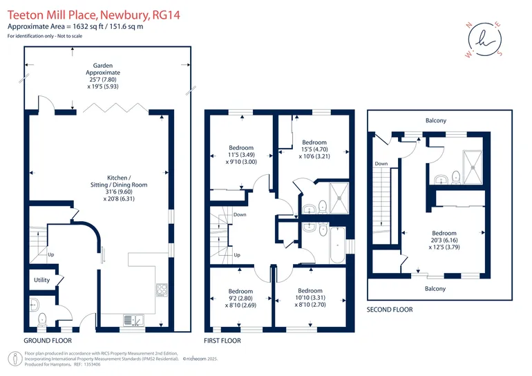 Floorplan 1 for Teeton Mill Place Newbury RG14