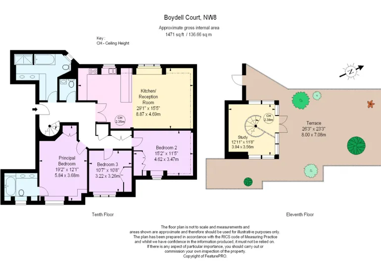 Floorplan 1 for St. Johns Wood Park London NW8