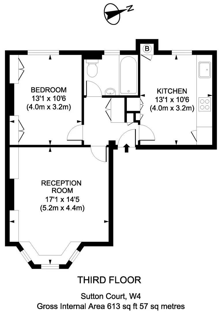 Floorplan 1 for Fauconberg Road London W4