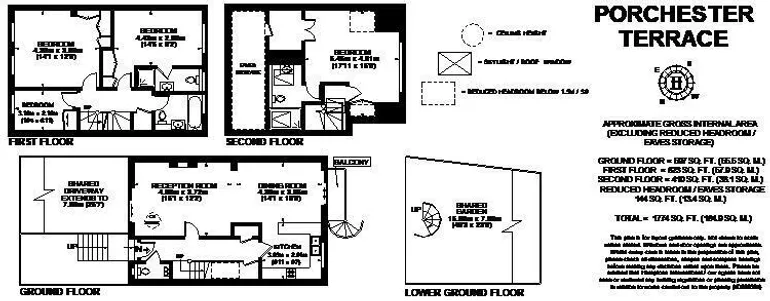 Floorplan 1 for Porchester Terrace Hyde Park W2