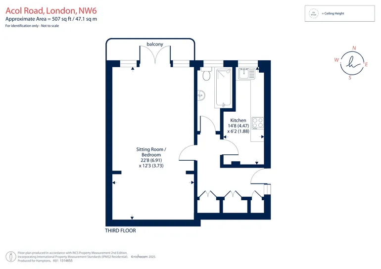 Floorplan 1 for Acol Road London NW6