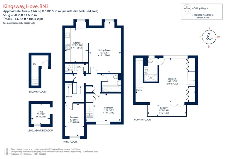 Floorplan 1 for Kingsway Hove BN3