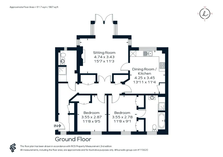 Floorplan 1 for Sequoia Mews, Stratford-Upon-Avon, CV37