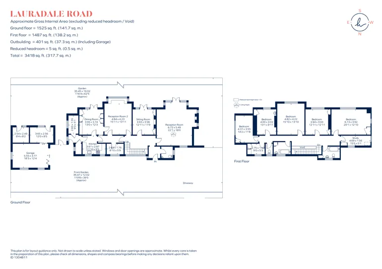 Floorplan 1 for Lauradale Road, London, N2