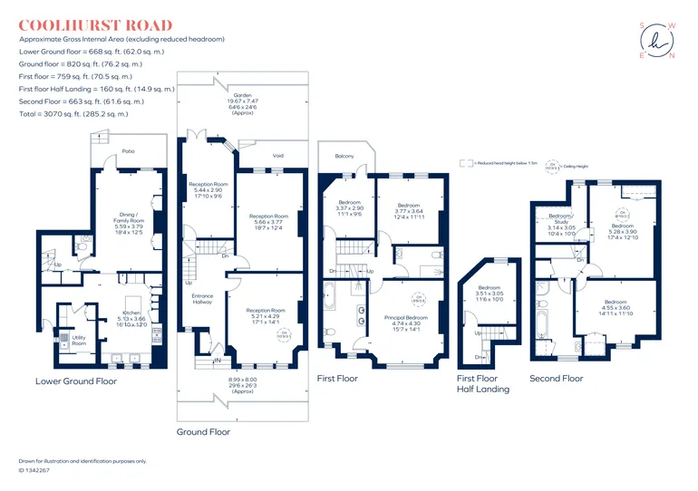 Floorplan 1 for Coolhurst Road, London, N8