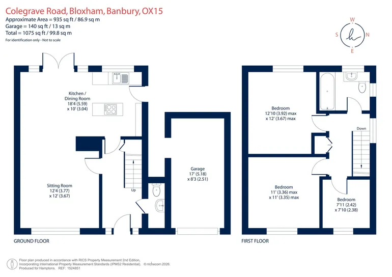 Floorplan 1 for Colegrave Road, Bloxham, OX15