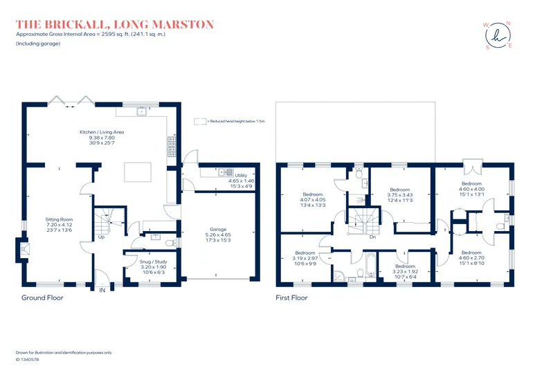 Floorplan 1 for The Brickall, Long Marston, CV37