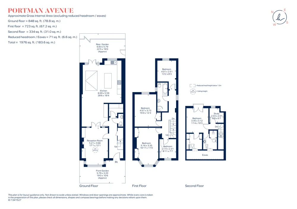 Floorplan for Portman Avenue, London, SW14