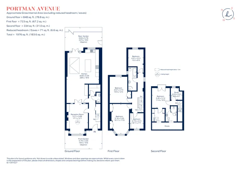 Floorplan 1 for Portman Avenue, London, SW14