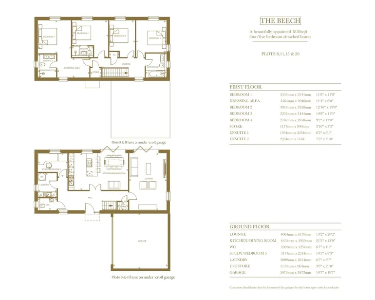 Floorplan 1 for The Residences at Eastwood Park, Falfield, GL12
