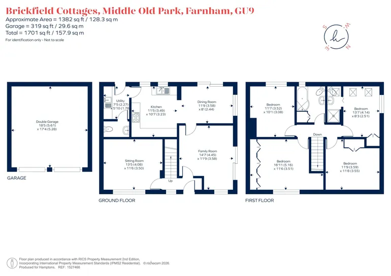 Floorplan 1 for Middle Old Park, Farnham, GU9