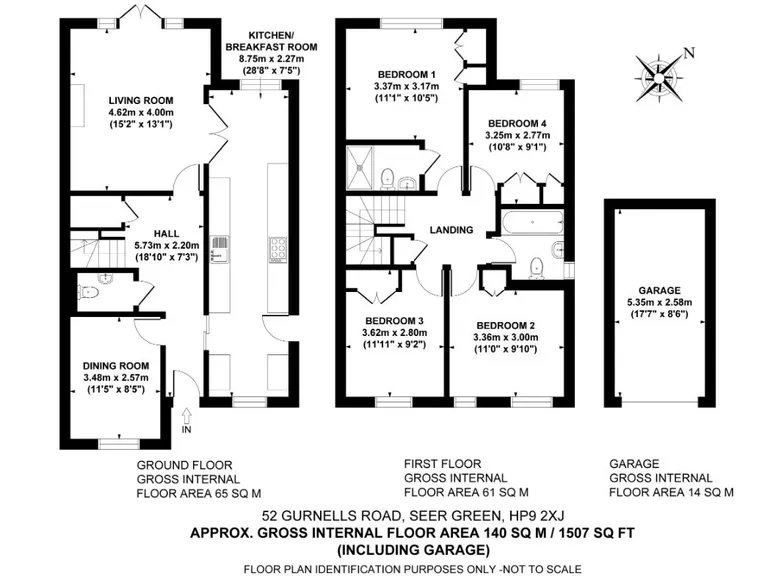 Floorplan 1 for Gurnells Road, BEACONSFIELD, HP9