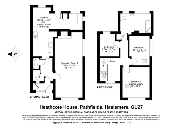 Floorplan 1 for Pathfields Haslemere GU27