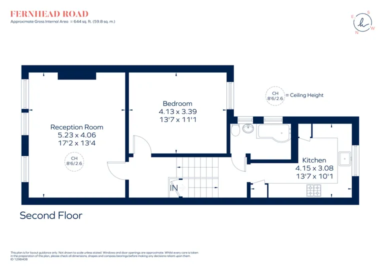 Floorplan 1 for Fernhead Road London W9