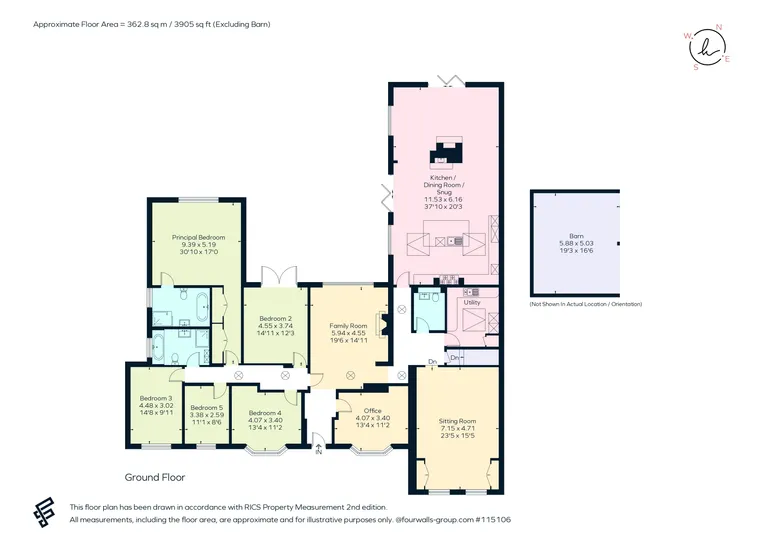 Floorplan 1 for Harts Lane Burghclere RG20