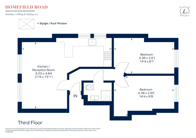 Floorplan 1 for Homefield Road Wimbledon Village SW19