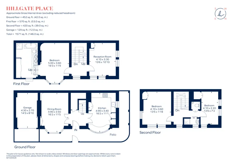 Floorplan 1 for Hillgate Place London W8
