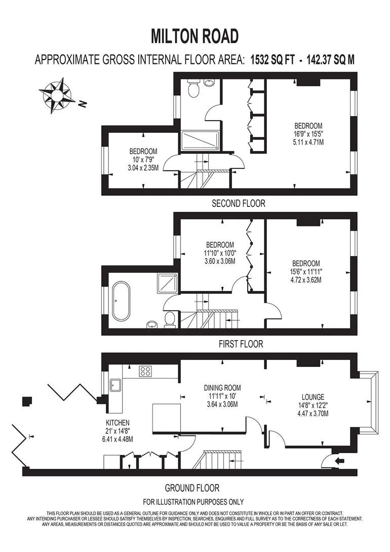 Floorplan 1 for Milton Road London SE24