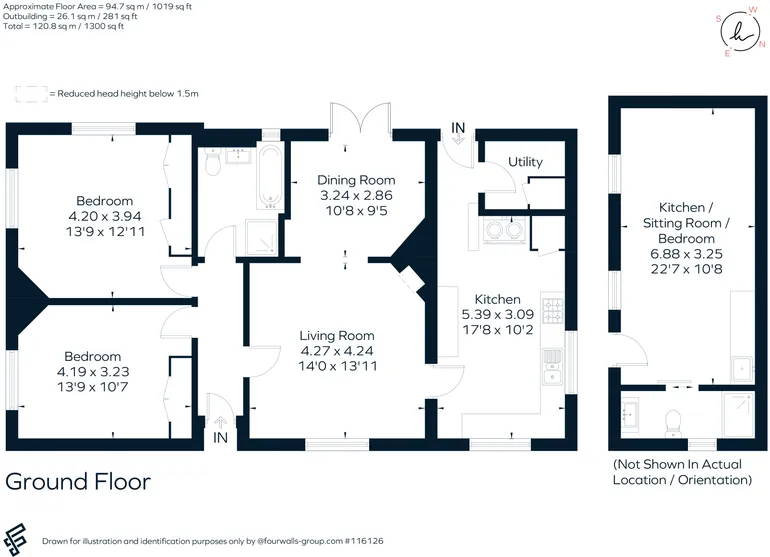 Floorplan 1 for Cholderton, Salisbury, SP4