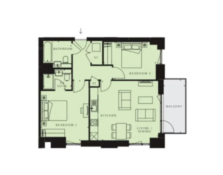 Floorplan 1 for North End Road Wembley HA9