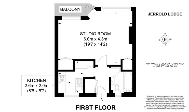 Floorplan 1 for Jerrold Lodge, SW15