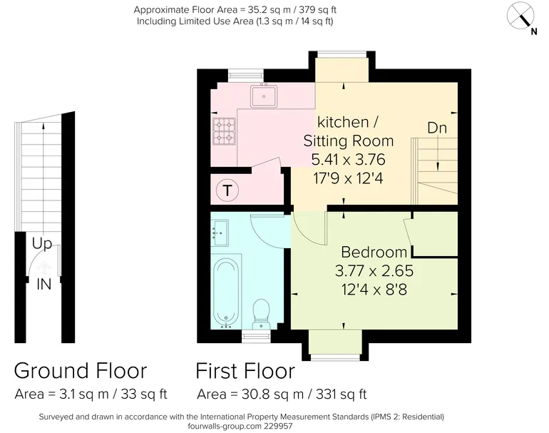 Floorplan 1 for Finnart Close, Weybridge KT13