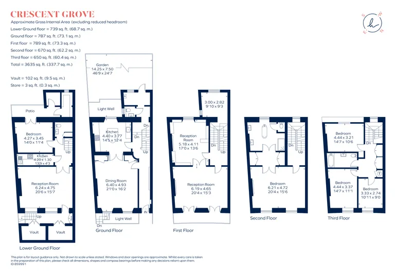 Floorplan 1 for Crescent Grove, SW4