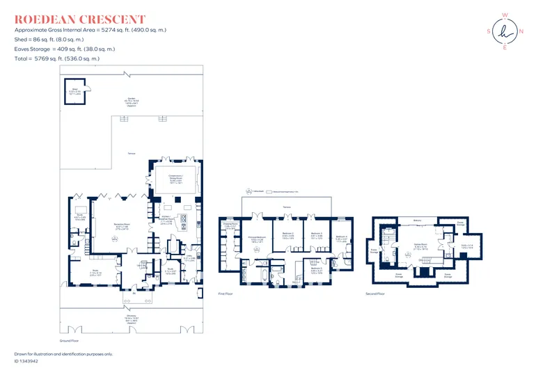 Floorplan 1 for Roedean Crescent, London, SW15