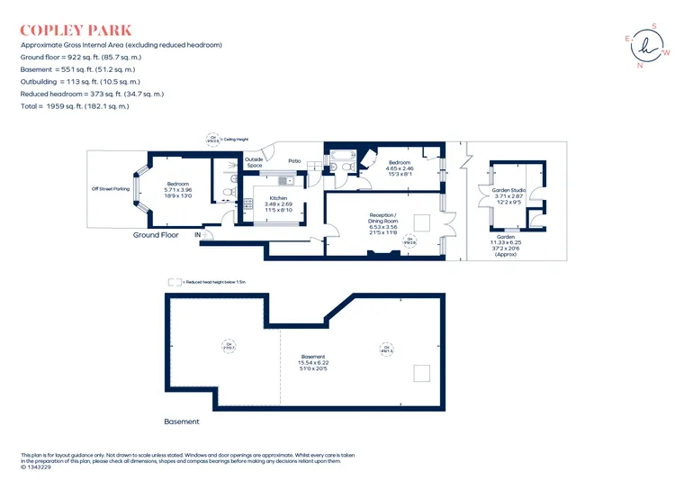 Floorplan 1 for Copley Park, London, SW16