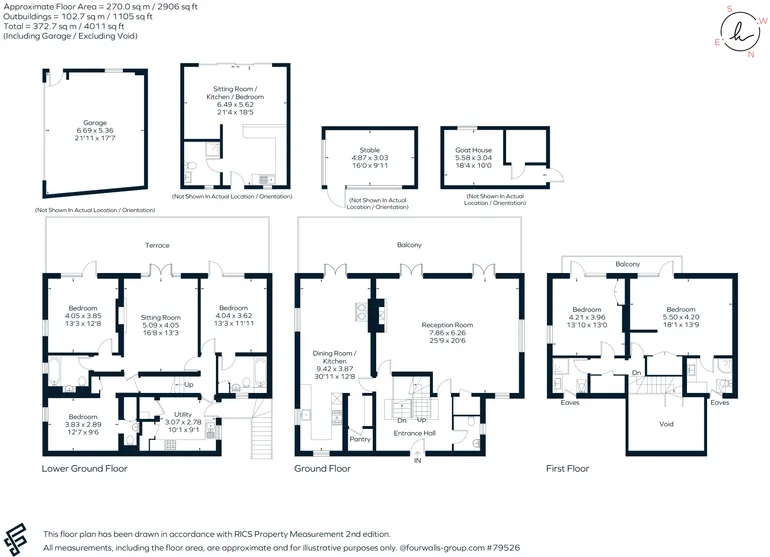 Floorplan 1 for Lansdown, Bath, BA1