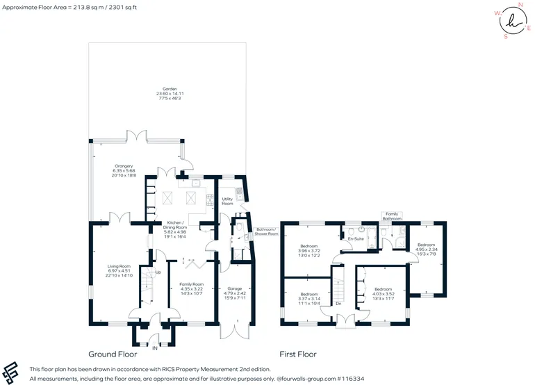 Floorplan 1 for Hookfield, Epsom, KT19