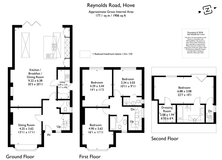 Floorplan 1 for Reynolds Road, Hove, BN3