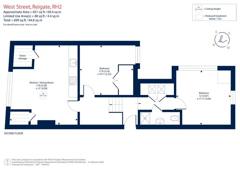 Floorplan 1 for West Street Reigate RH2
