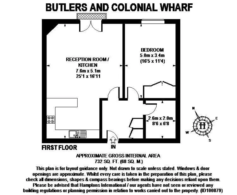 Floorplan 1 for Butlers  Colonial Wharf, Shad Thames, SE1